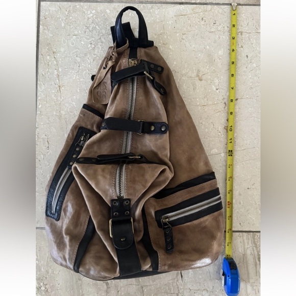 A.S. 98 x Free People Distressed Leather “Birch”/“Herra” Moto Backpack $469 USD - Picture 11 of 16